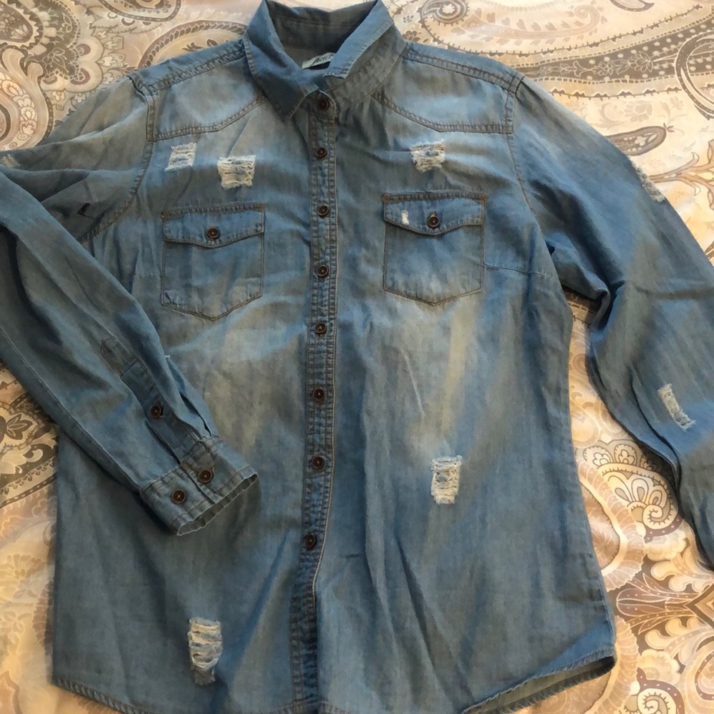“Jean Jacket” Button Down